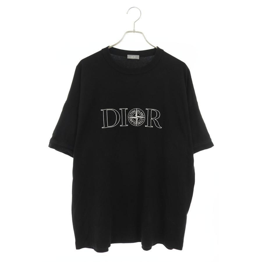 ディオール ストーンアイランド Tシャツ サイズ:L ロゴエンブロイ 