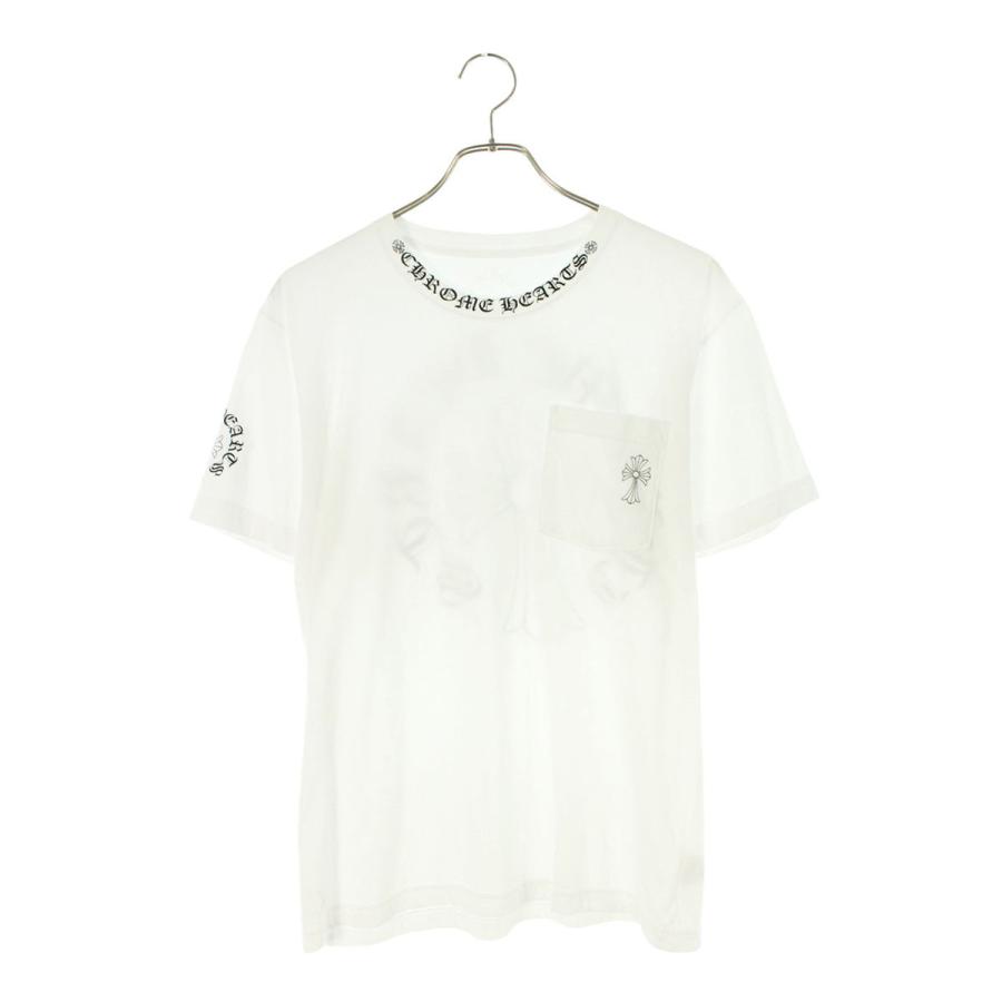 クロムハーツ Tシャツ CH T-SHRT/1 サイズ:M ネックロゴバックCHクロス 