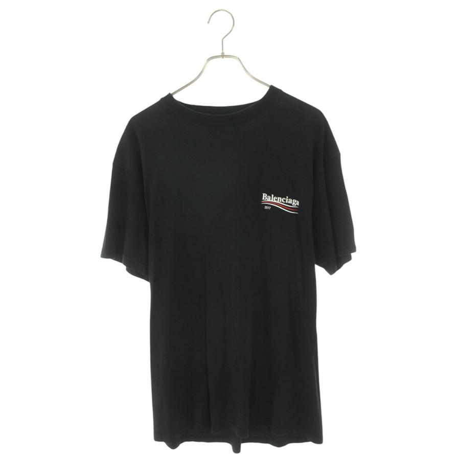 バレンシアガ Tシャツ 486032 TWK28 サイズ:XS キャンペーンロゴ 