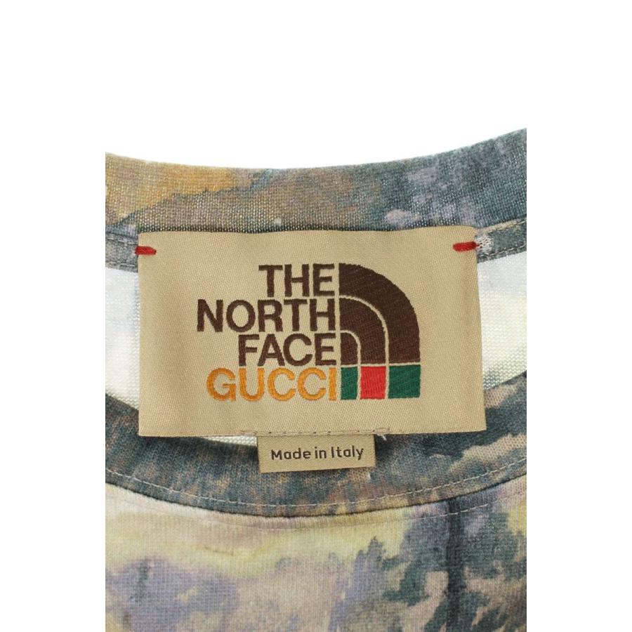 GUCCI グッチ Tシャツ ノースフェイス 672475 XJDTA サイズ:S ロゴ 