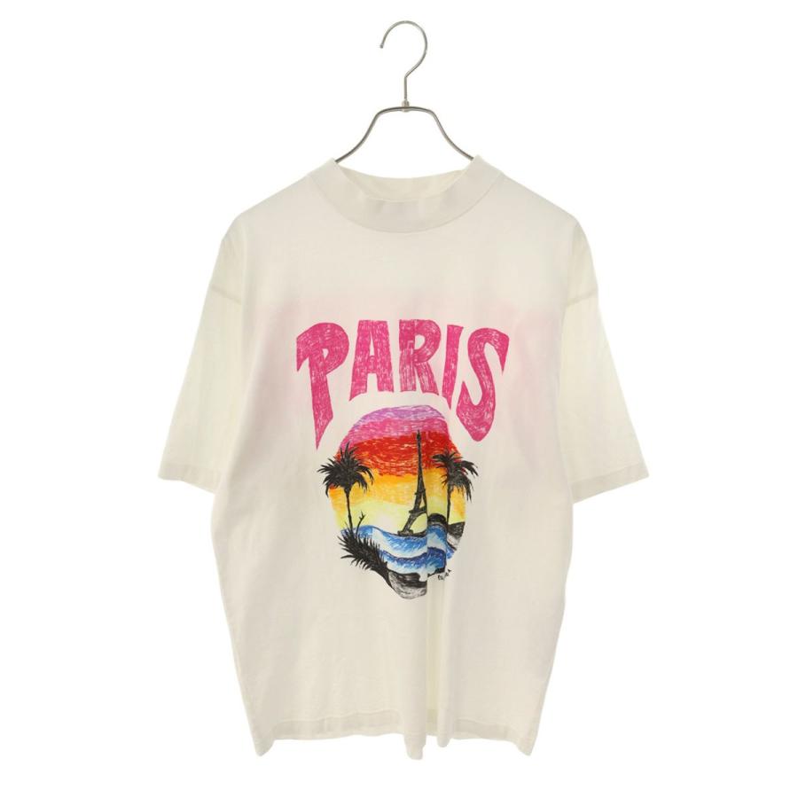 BALENCIAGA バレンシアガ Tシャツ 24SS 764235 TPVL9 サイズ:XS パリ  