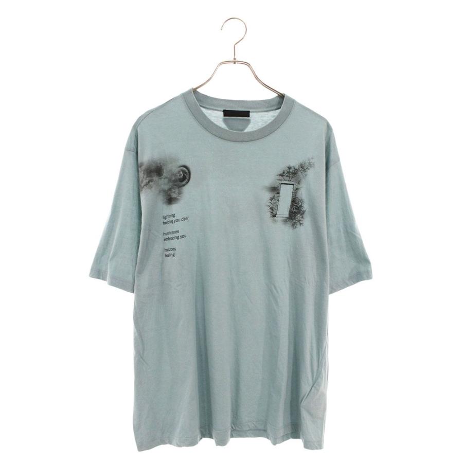 PRADA（プラダ） サイズ:XXL 22SS UJN822 S222 転写プリントTシャツ