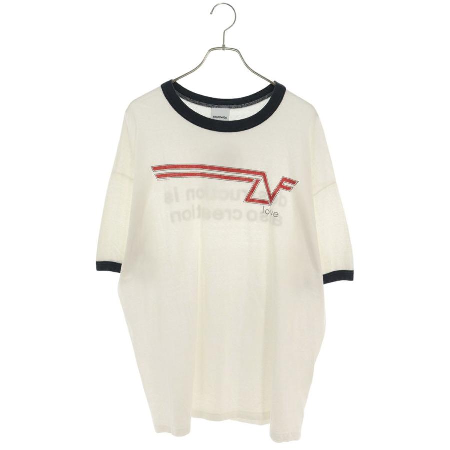 レディメイド サイズ:XXL  RE-CO-WH-00-00-276 プリントリンガーTシャツ 中古 BS55 READYMADE（レディメイド） サイズ:XXL RE-CO-WH-00-00-276 プリント