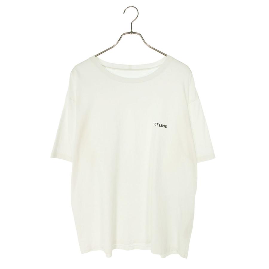 セリーヌ サイズ:XXL  2X43C671Q フロントロゴプリントTシャツ 中古 BS55 CELINE（セリーヌ） サイズ:XXL 2X43C671Q フロントロゴプリントT
