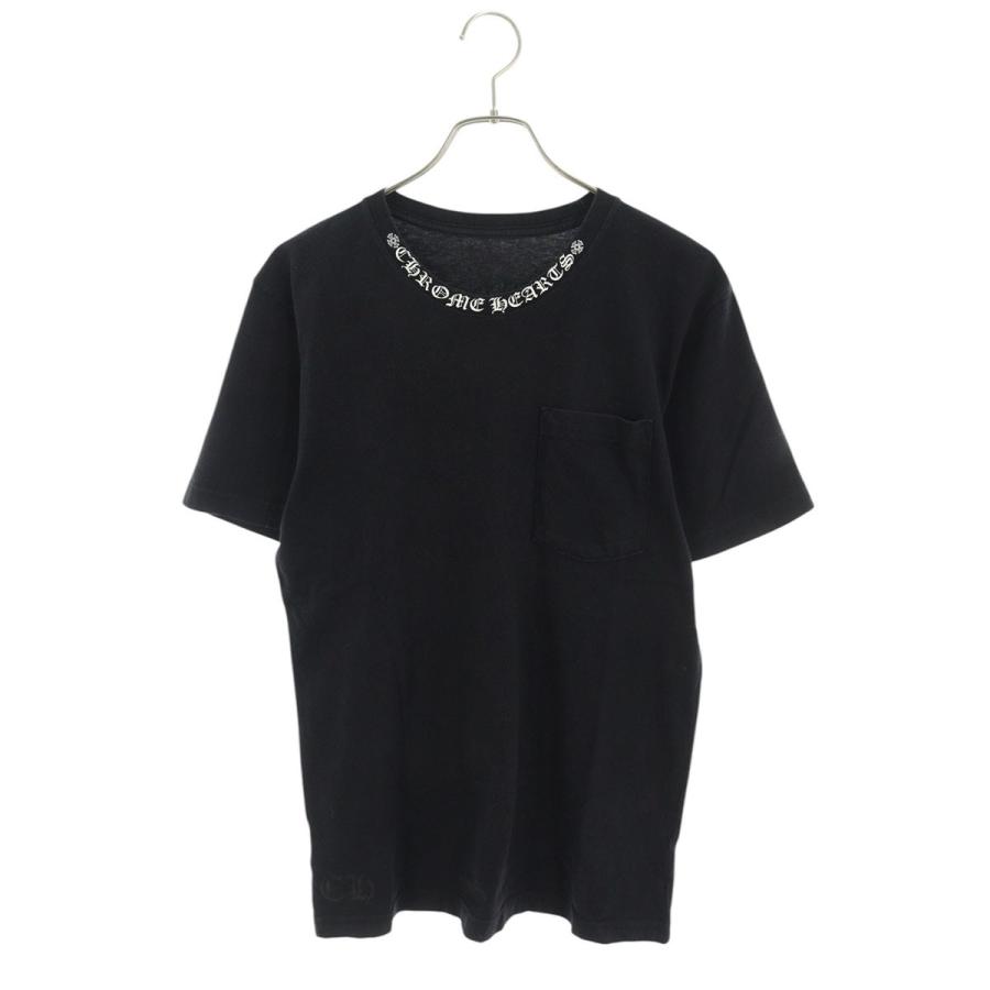 CHROME HEARTS CH T-SHRT1 ネックロゴプリント Tシャツ
