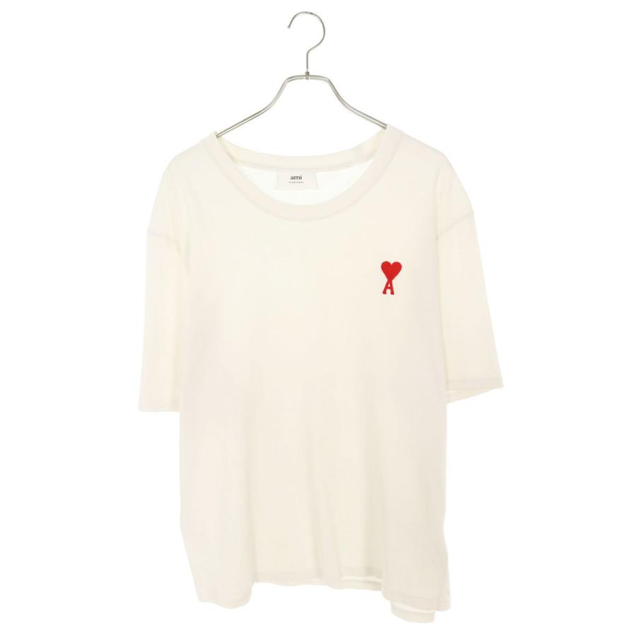 アミアレクサンドルマテュッシ サイズ:XL  UTS004.726 ハートロゴ刺繍Tシャツ 中古 OM10 AMI Alexandre Mattiussi アミアレクサンドルマテュッシ サイズ:XL