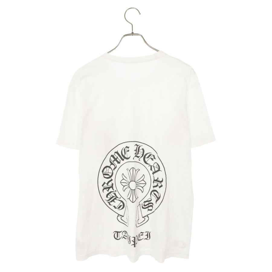 クロムハーツ サイズ:L  CH T-SHRT LTD 台北限定バックホースシュージップアップTシャツ 中古 SJ02 CHROME HEARTS（クロムハーツ） Tシャツ サイズ:L CH T-SHRT LTD 台北