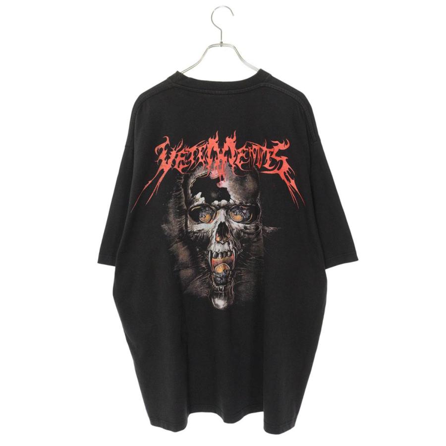 ヴェトモン サイズ:M  17AW  MF17TP14 バックオーバーサイズヘビーメタルスカルプリントTシャツ 中古 SB01 VETEMENTS（ヴェトモン） サイズ:M 17AW MF17TP14 バックオーバー