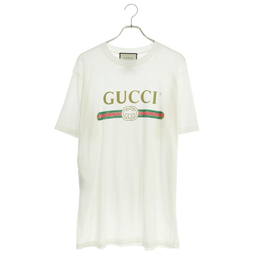 GUCCI グッチ サイズ:M 457095 X5L89 ヴィンテージロゴTシャツ 中古  