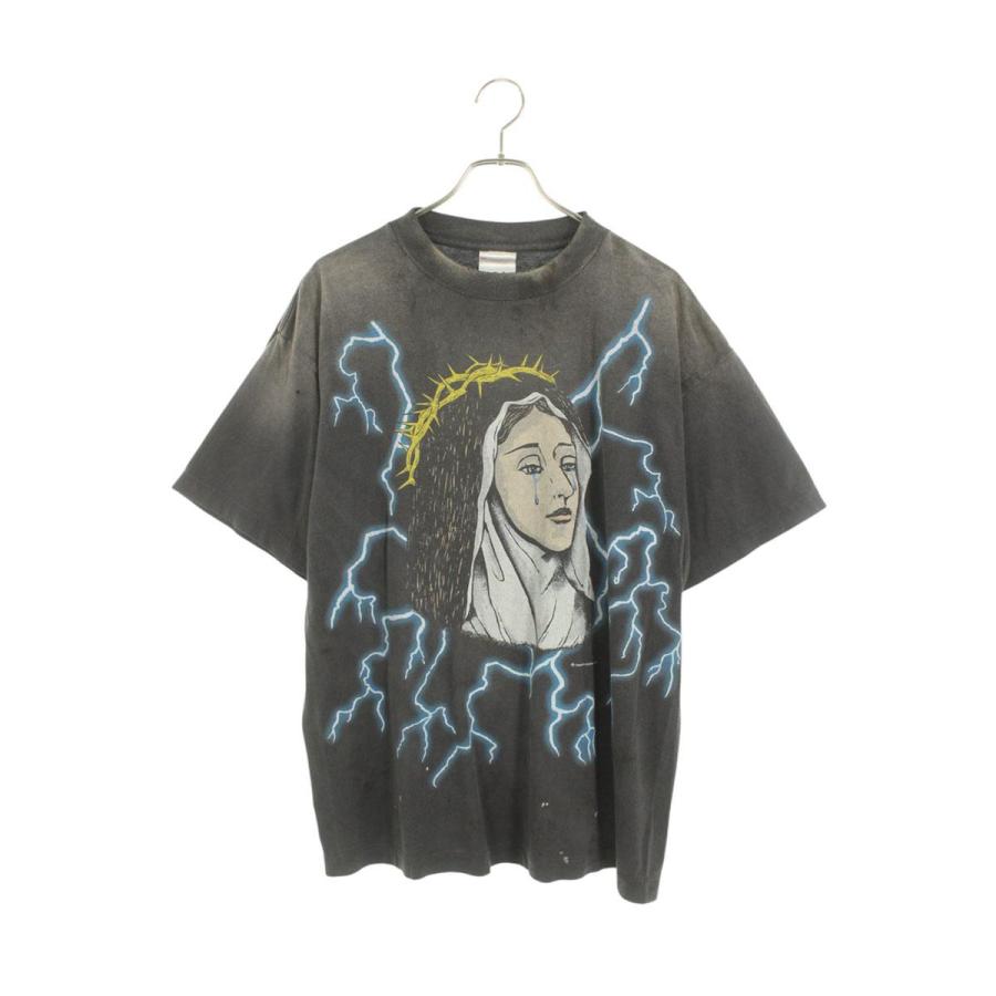 セントマイケル サイズ:L  25SS  SM-HR8-0000-011 マリアプリントヴィンテージ加工Tシャツ 中古 SB01 SAINT Mxxxxxx（セントマイケル） サイズ:M 25SS SM-HR8-0000-011