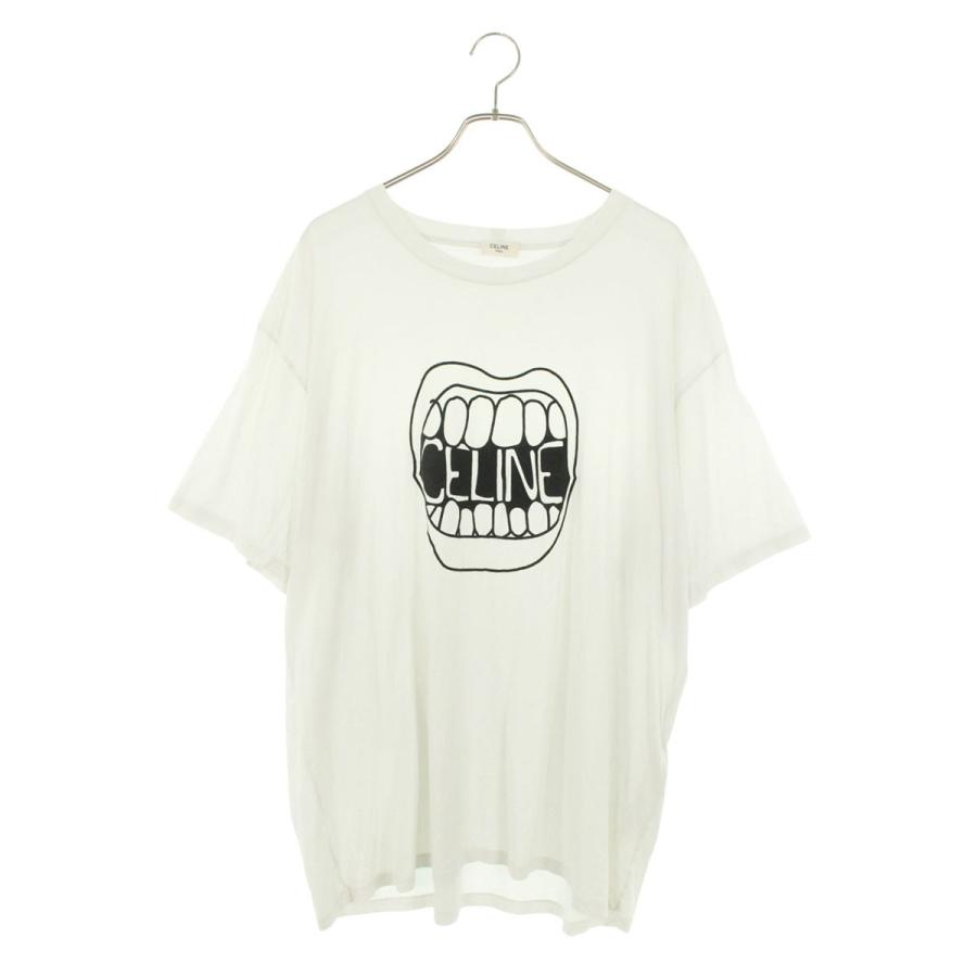 CELINE ロゴ エンベリッシュド コットン セリーヌ エディ期 Tシャツ S CELINE ロゴ エンベリッシュド コットン セリーヌ エディ期 Tシャツ S