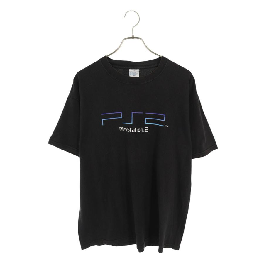 ヴィンテージ サイズ:L  00s  PS2 プレイステーション2 ロゴプリントTシャツ 中古 BS99 ヴィンテージ サイズ:L 00s PS2 プレイステーション2 ロゴプリントT