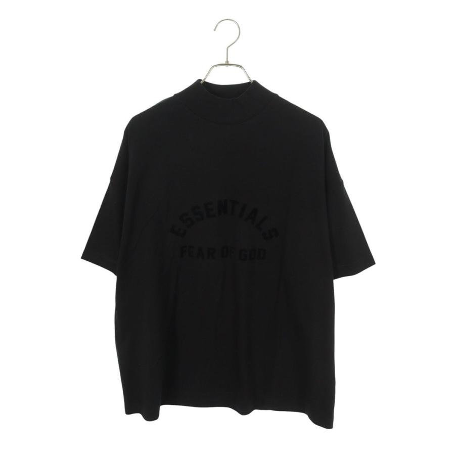 フィアオブゴッド サイズ:XS  The Black Collection モックネックロゴTシャツ 中古 BS99 FEAR OF GOD（フィアオブゴッド） サイズ:XS The Black Collection