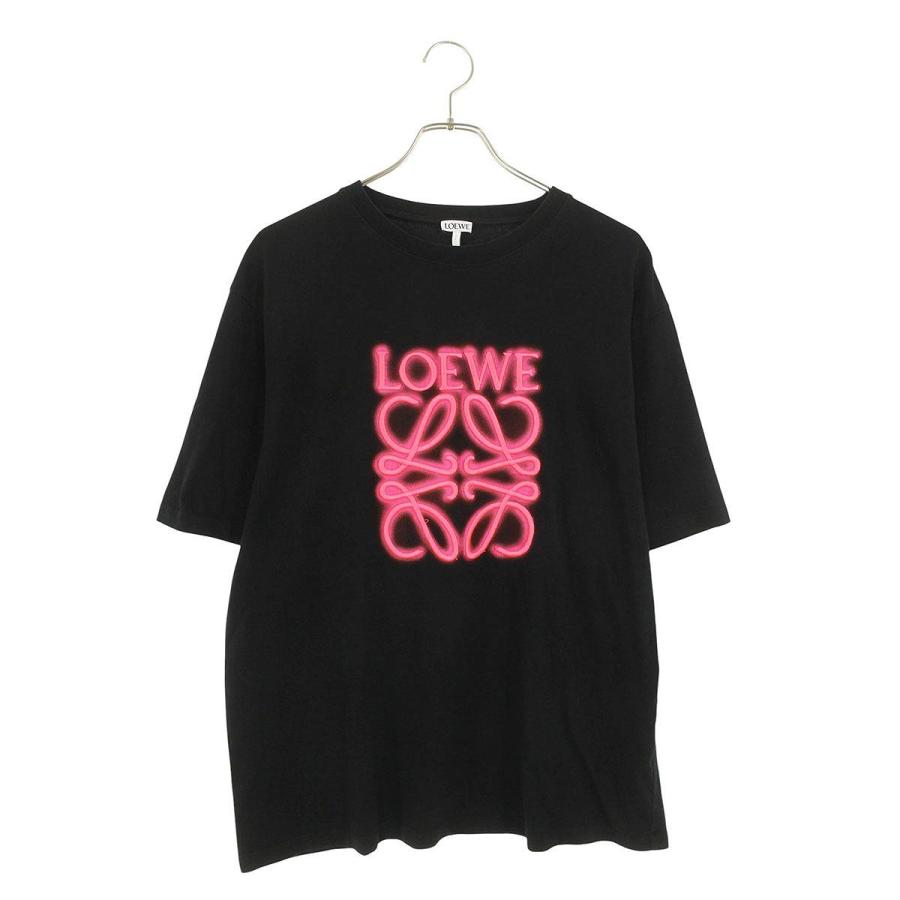 LOEWE ロエベ サイズ:S H526Y22X12 ネオンロゴ刺繍Tシャツ 中古 FK04