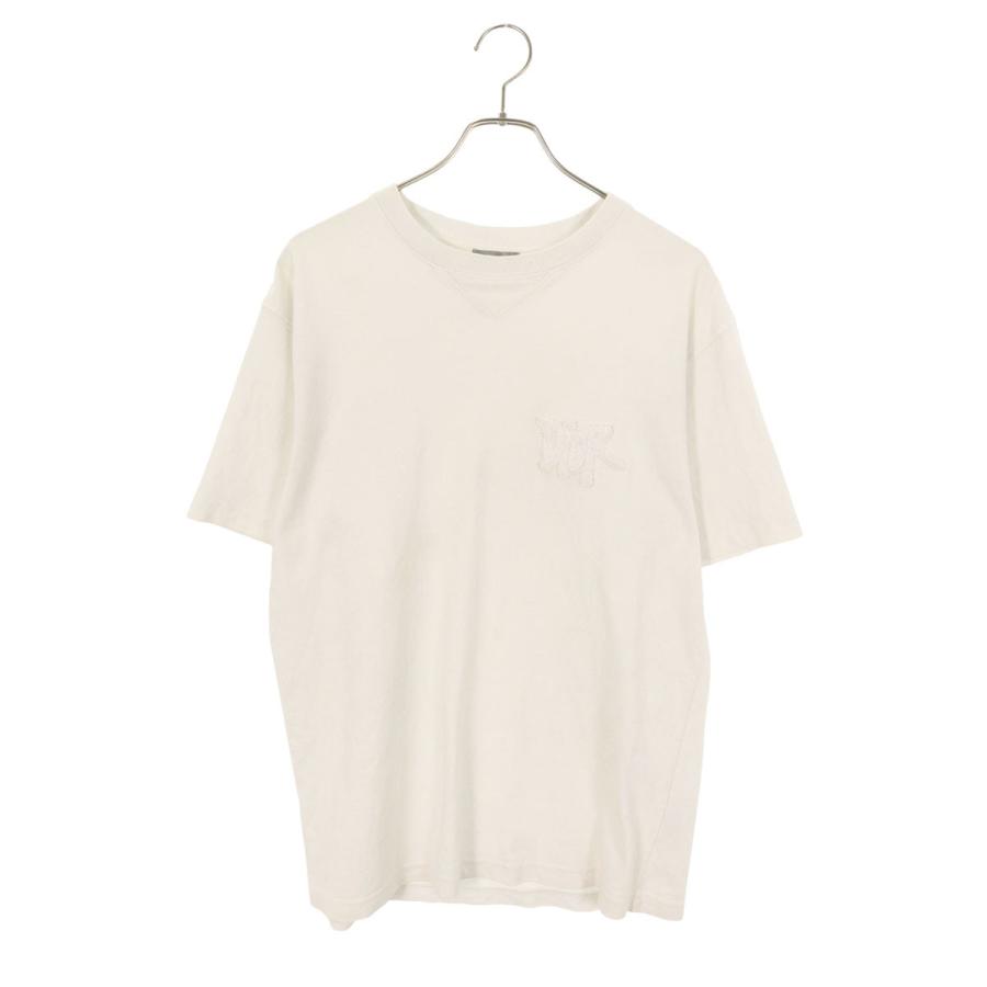 ディオール サイズ:M  20AW  033J625I0554 DIOR AND SHAWNロゴパッチTシャツ 中古 BS99 ディオール サイズ:M 20AW 033J625I0554 DIOR AND SHAWNロゴパッチT