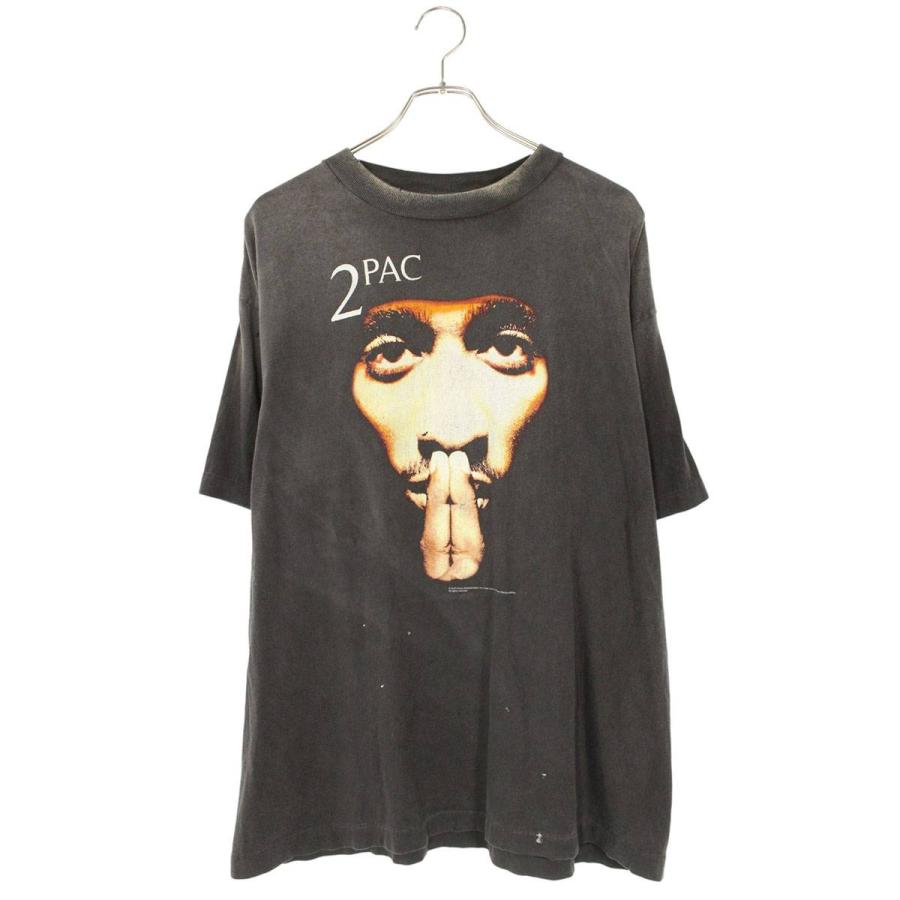 セントマイケル サイズ:XL 25SS SM-HR8-0000-C14 ヴィンテージ加工2PACプリントTシャツ 中古 SB01 SAINT Mxxxxxx（セントマイケル） Tシャツ サイズ:M 25SS SM-HR8-0000