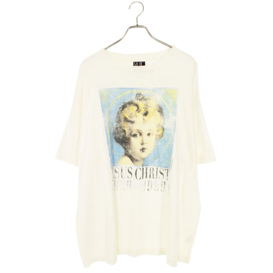 古*中様 セントマイケル SAINT MICHAEL tシャツ Mサイズ SAINT MICHAEL/セントマイケル/MT_SS TEE / EMBRACE WHITE | ROYAL
