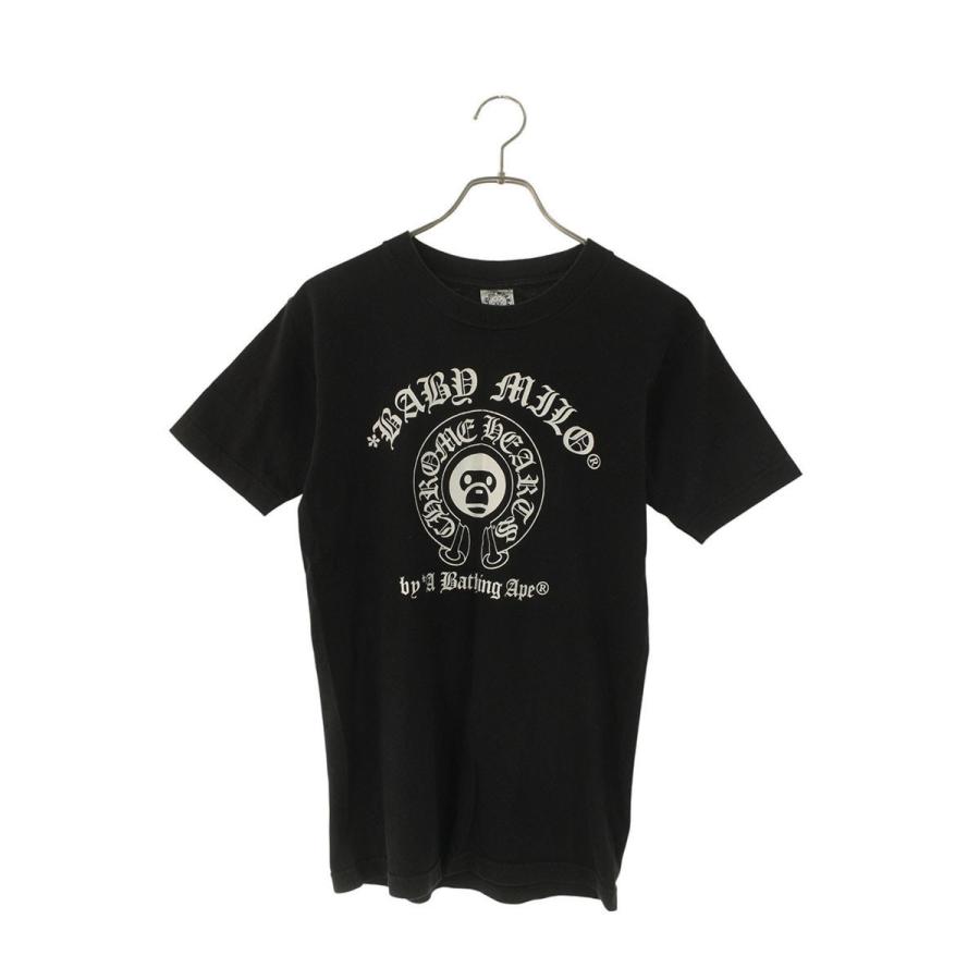 クロムハーツ  アベイシングエイプ サイズ:S  T-SHRT A BATHING APE MILO ホースシューマイロプリントTシャツ 中古 OK15 CHROME HEARTS（クロムハーツ） Tシャツ アベイシングエイプ サイズ:S