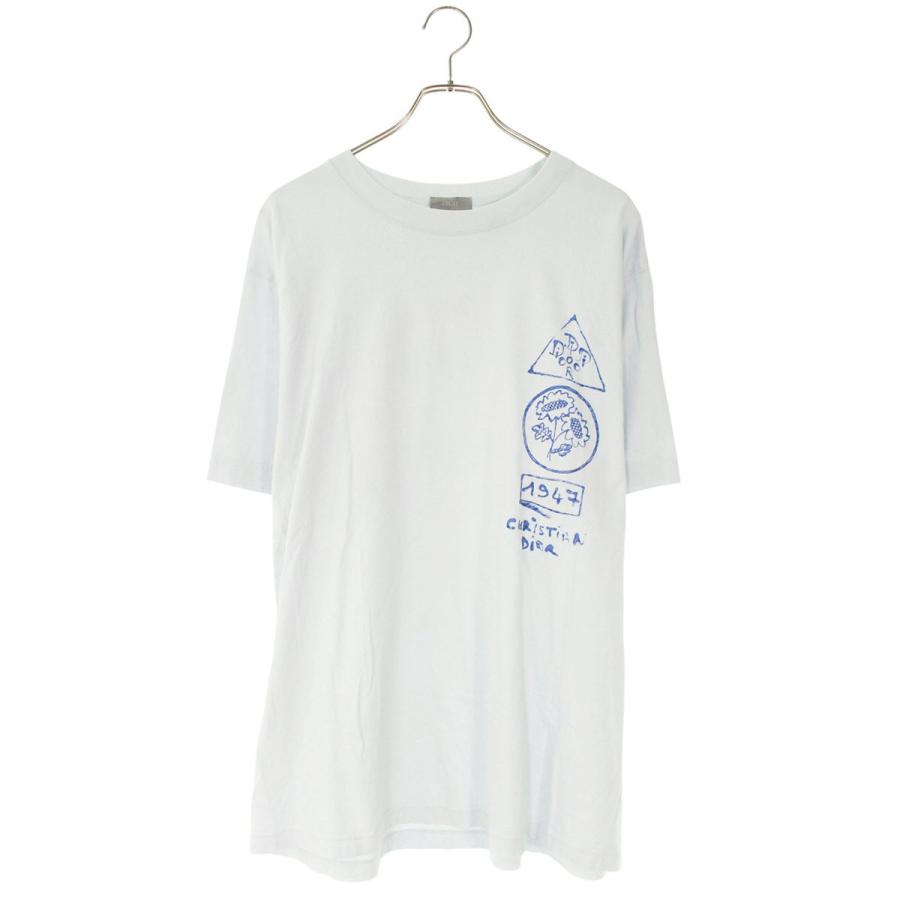 ディオール サイズ:XL  583J696B0817 Hylton Nel プリントTシャツ 中古 BS99 ディオール サイズ:XL 583J696B0817 Hylton Nel プリントTシャツ 中古