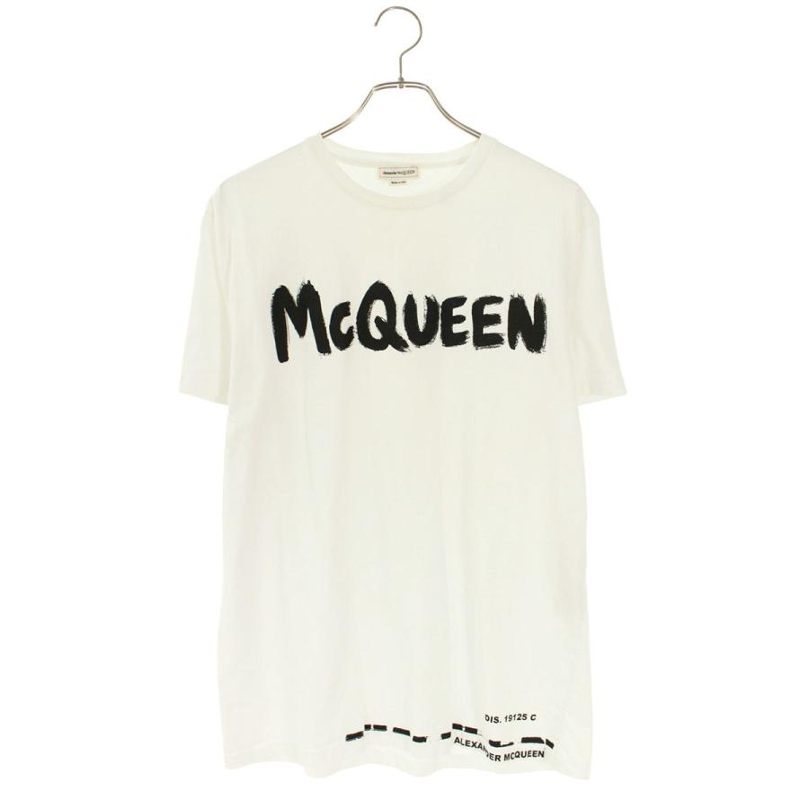 アレキサンダーマックイーン サイズ:L  622104 QSZ57 ロゴプリントTシャツ 中古 BS99 Alexander McQueen（アレキサンダーマックイーン） サイズ:L 622104