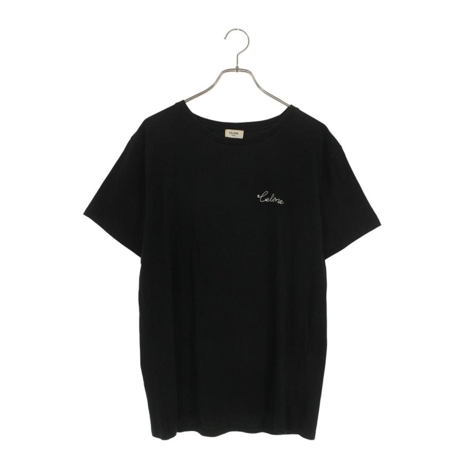 セリーヌ サイズ:L  2X486114L ロゴエンブロイダリーTシャツ 中古 BS99 CELINE（セリーヌ） Tシャツ サイズ:L 2X486114L ロゴエンブロイダリー