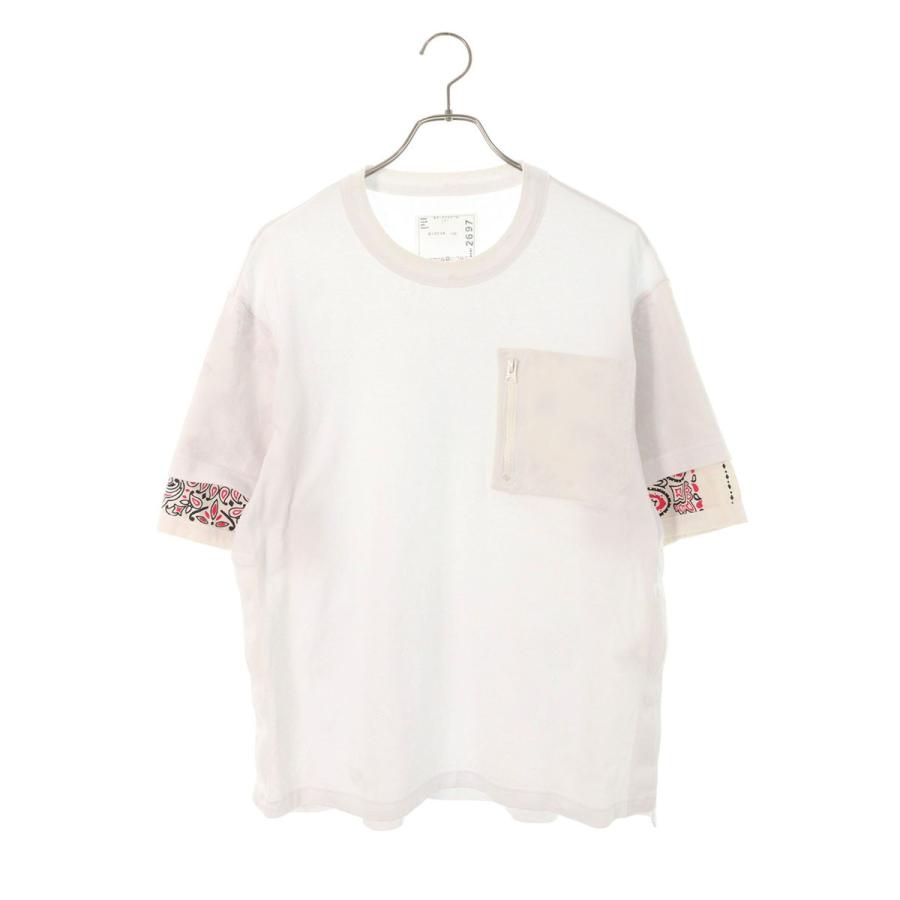 【最終価格】Sacai 21SS バンダナ切り替えカットソー 最終価格】Sacai 21SS バンダナ切り替えカットソー