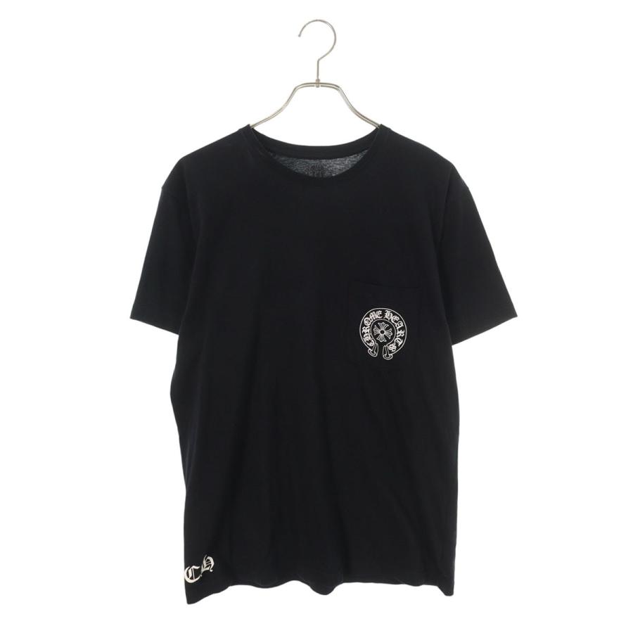 CHROME HEARTS 黒 Tシャツ バックプリント CHROME HEARTS（クロムハーツ） サイズ:L CH T-SHRT 1 総柄バック
