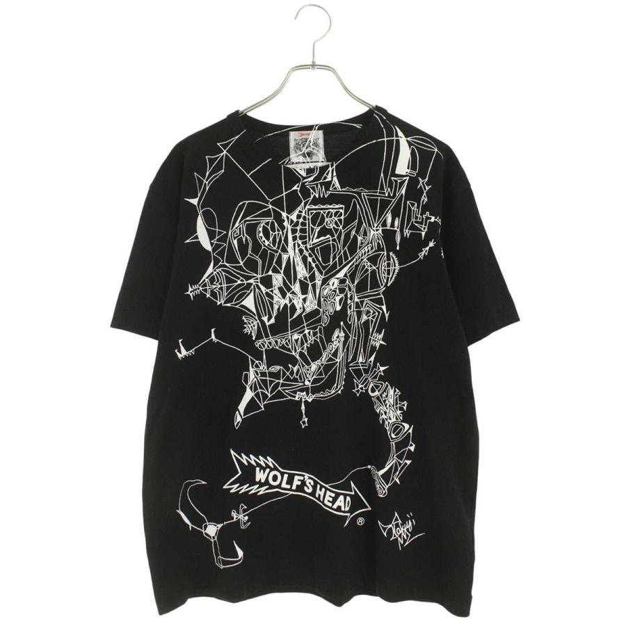 コムデギャルソン ウルフズヘッド WOLF'S HEAD Tシャツ 黒 XXL｜Yahoo