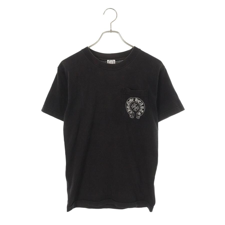 クロムハーツ サイズ:L  CH T-SHRT 1 ネックロゴTシャツ 中古 OK15 CHROME HEARTS（クロムハーツ） Tシャツ サイズ:S CH T-SHRT 1