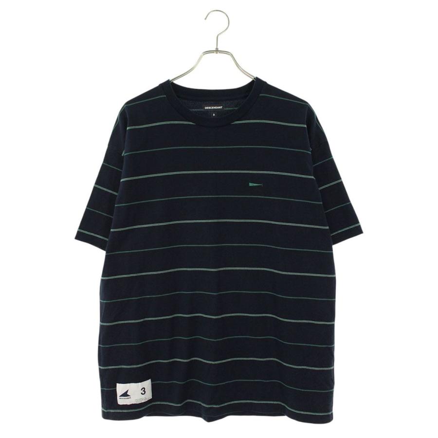 DESCENDANT ディセンダント サイズ:3 ボーダーTシャツ 中古 BS99