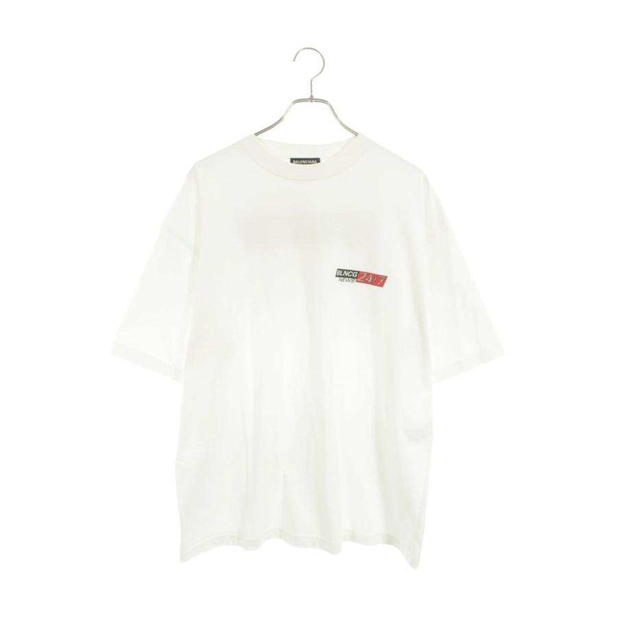 BALENCIAGA（バレンシアガ） Tシャツ サイズ:L 612966 TIVD1 NEWSロゴ