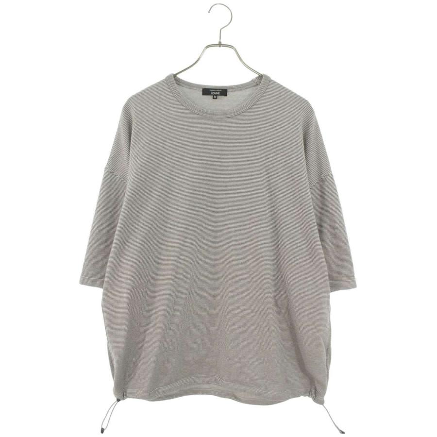 中古美品 コムデギャルソン オム ボートネック ボーダーTシャツ S 送料込 COMME des GARCONS HOMME コムデギャルソンオム サイズ:M HO-T003