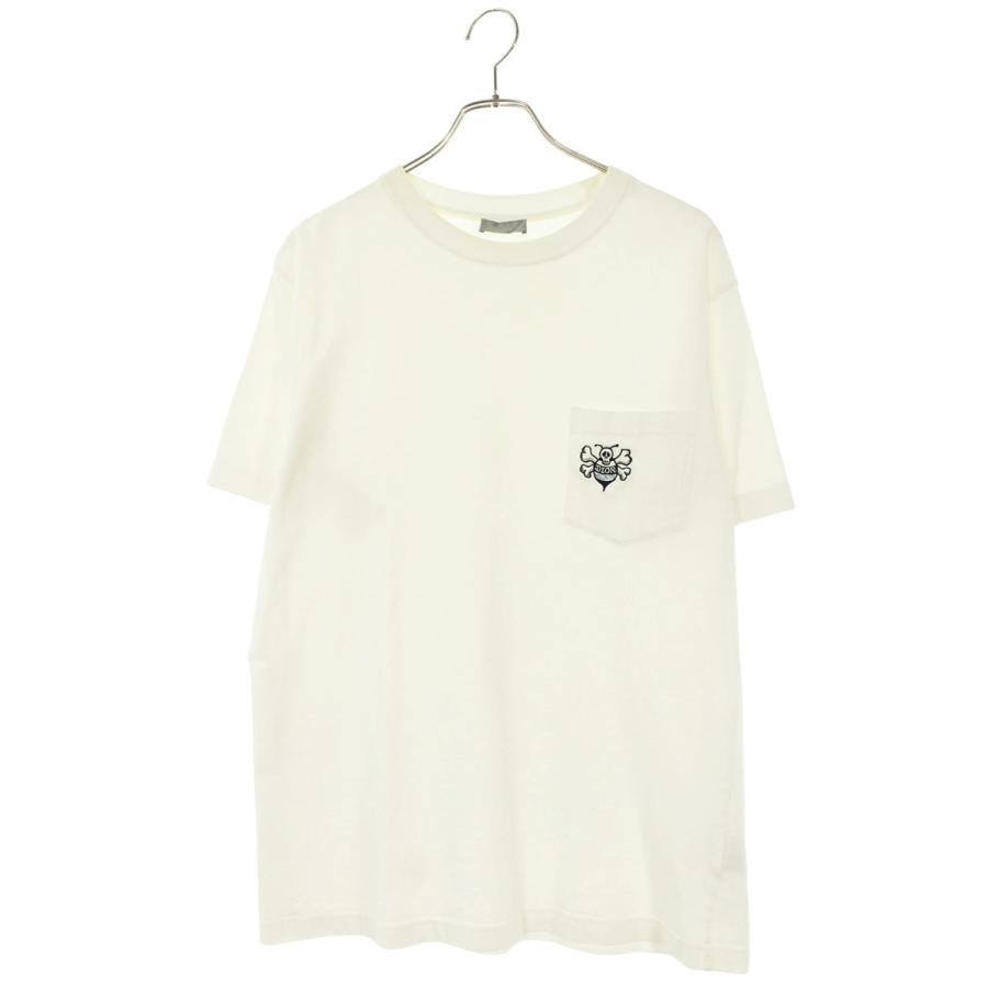 ディオール サイズ:M 033J644A0554 DIOR AND SHAWN刺繍クルーネックT 