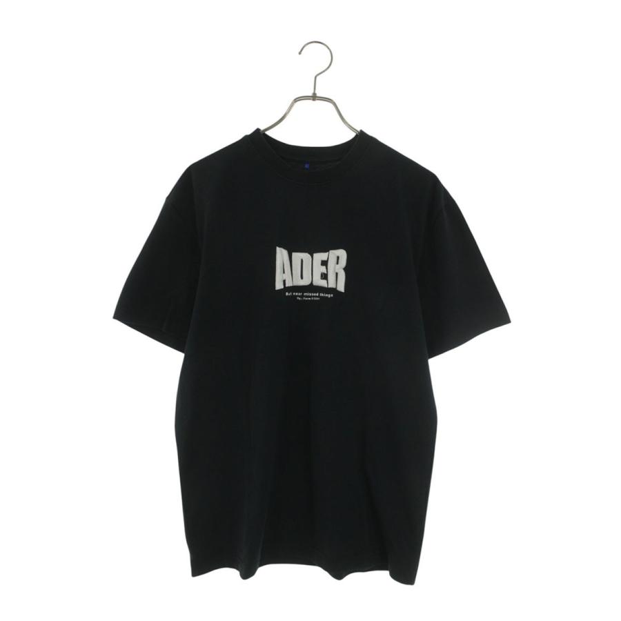 ADER error（アーダーエラー） サイズ:A1 BT1FWHT01BK1 ロゴ刺繍T 