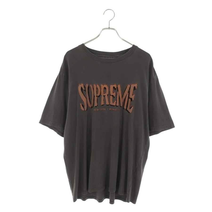 【新品未使用】Supreme Washed S/S Top ブラック Supreme（シュプリーム） サイズ:L 25SS Flocked Washed S S Top