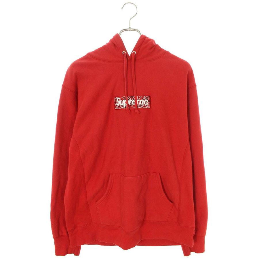 Supreme シュプリーム パーカー 19AW サイズ:L バンダナボックスロゴ