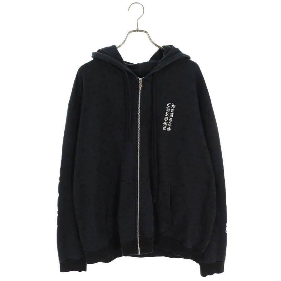 クロムハーツ パーカー SWTSHRT HD ZIP/ジップパーカー サイズ:XL 総柄 