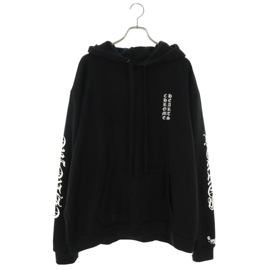 クロムハーツ サイズ:XL  SWTSHRT PLVR 1988オンライン限定袖ロゴプリントプルオーバーパーカー 中古 SJ02 CHROME HEARTS（クロムハーツ） サイズ:XL SWTSHRT PLVR 1988