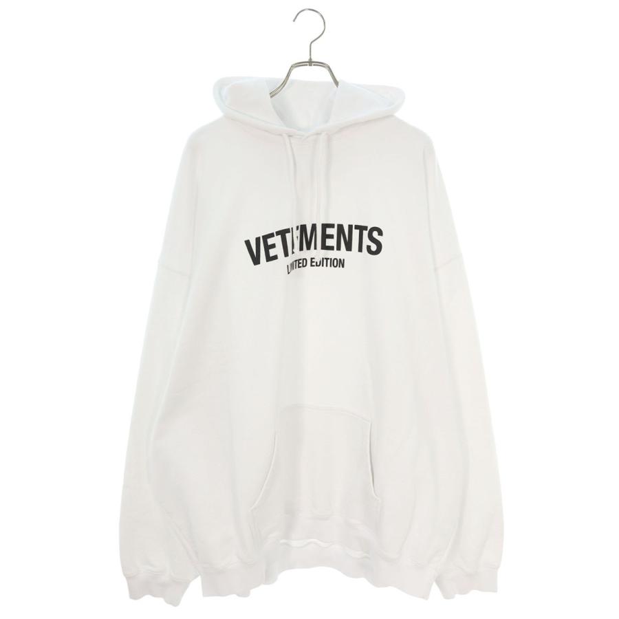 ヴェトモン 24AW UA65HD250W サイズ:XL リミテッドエディションロゴパーカー 新古品 BS55 VETEMENTS（ヴェトモン） パーカー 24AW UA65HD250W サイズ:XL