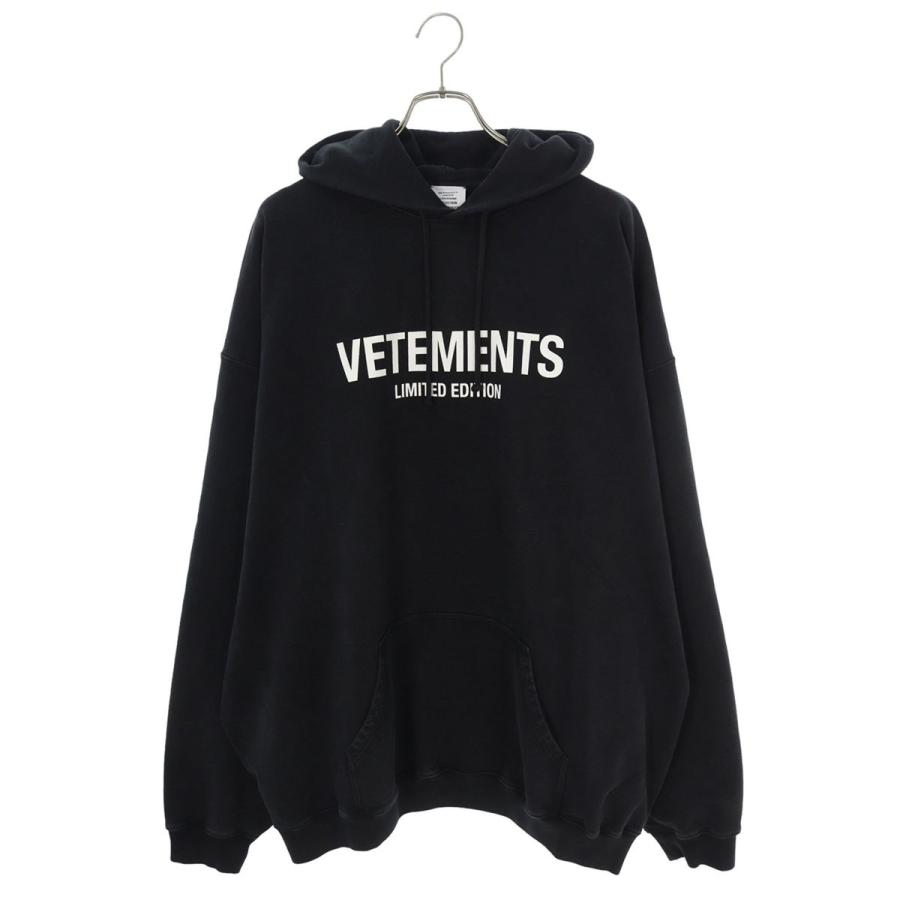 ヴェトモン パーカー 24AW UA65HD250L サイズ:M リミテッドエディションロゴパーカー 新古品 BS55 VETEMENTS（ヴェトモン） パーカー 24AW UA65HD250L サイズ:M