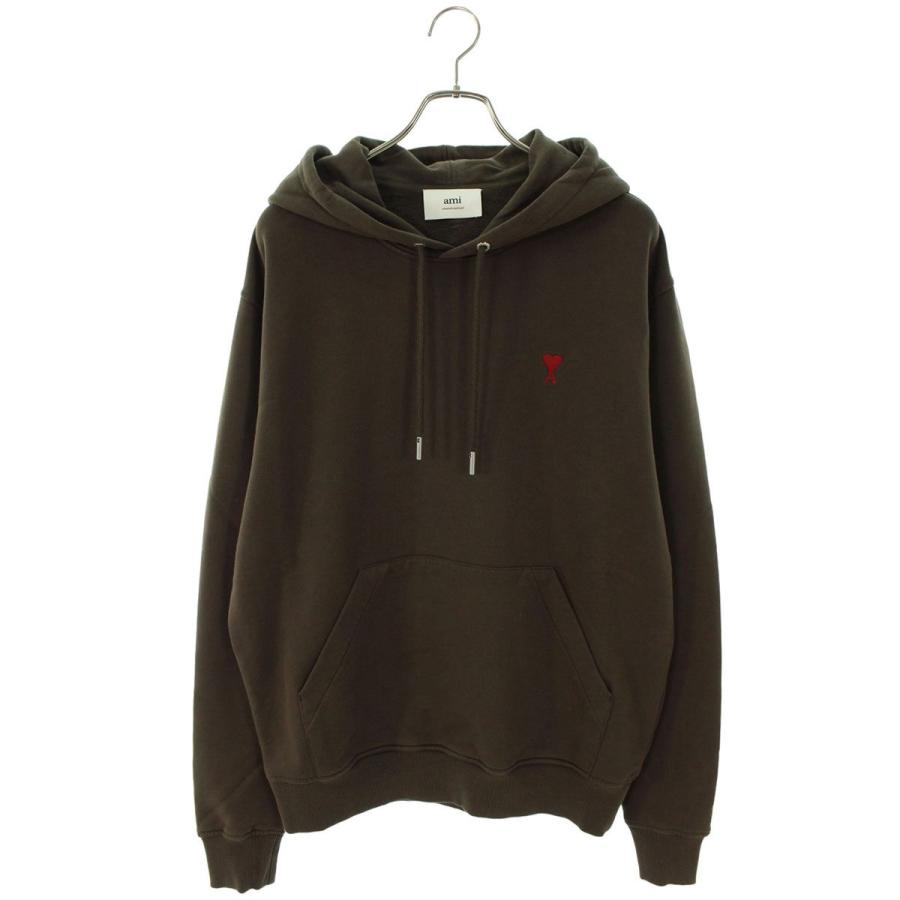 アミアレクサンドルマテュッシ サイズ:L  24AW  USW235730 ハート刺繍パーカー 新古品 OM10 AMI Alexandre Mattiussi アミアレクサンドルマテュッシ パーカー 24AW