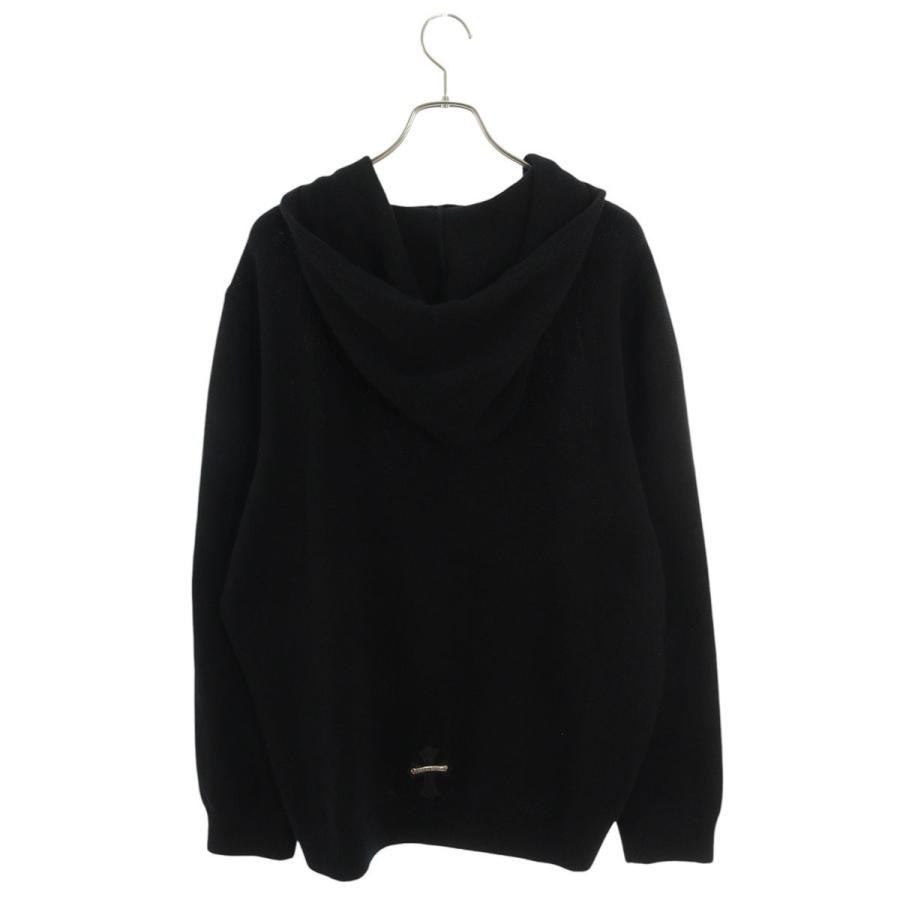 クロムハーツ サイズ:XL  WAITING ROOM HD PLVR CSHMR クロスパッチ付きカシミアパーカー 中古 SS13 CHROME HEARTS（クロムハーツ） サイズ:XL WAITING ROOM HD PLVR CSHMR