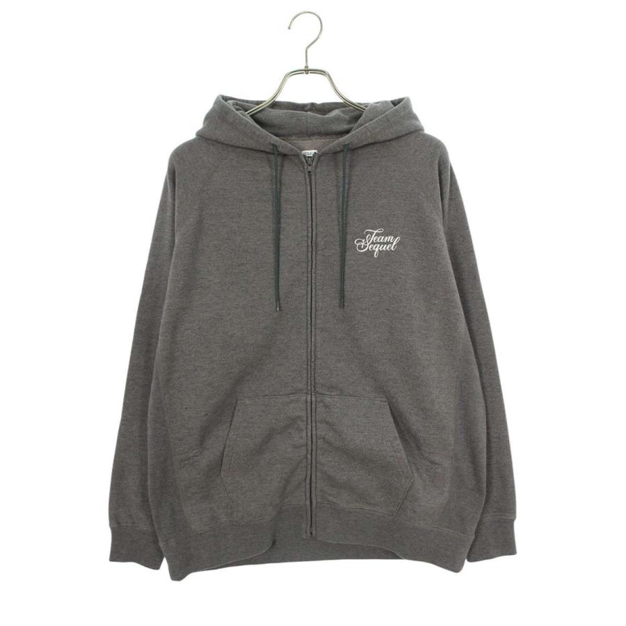 シークエル パーカー サイズ:M 24SS SQ-24SS-HD-03 ロゴプリント