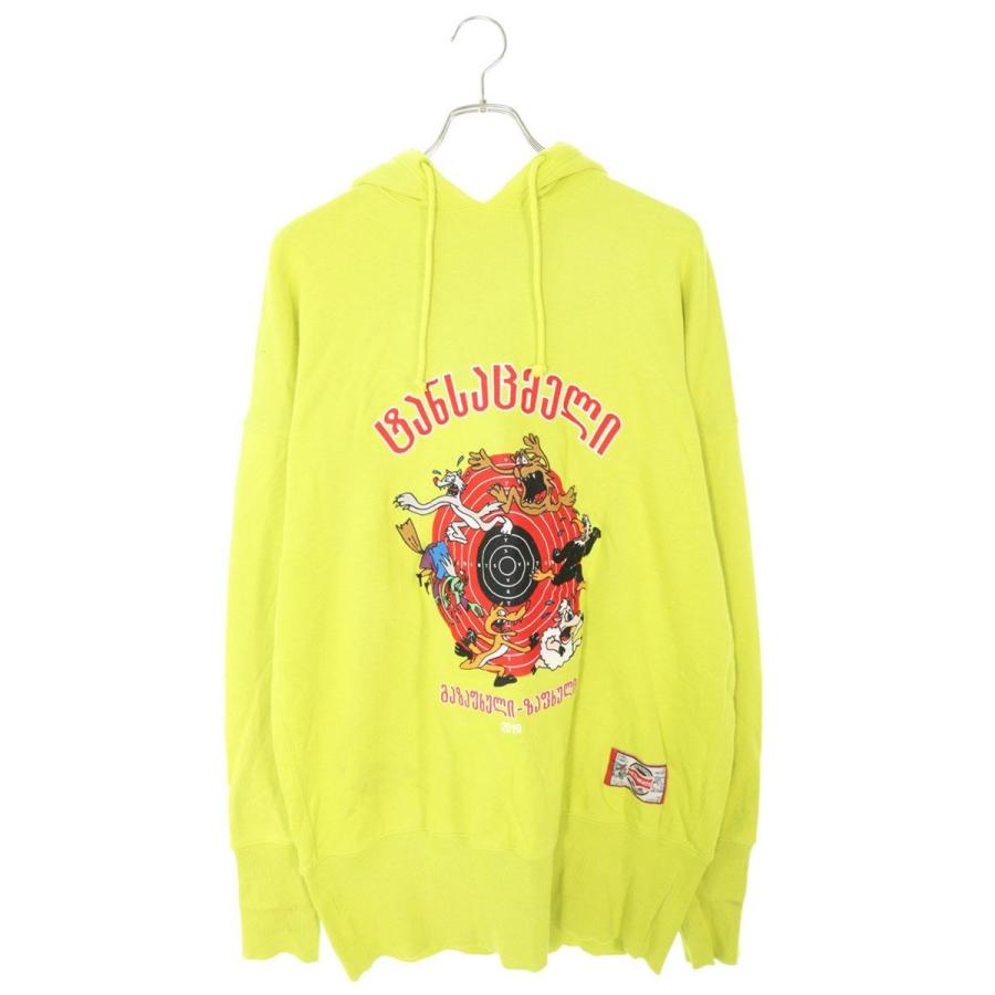 ヴェトモン サイズ:XS  19SS  USS197010 カートゥーンプルオーバーパーカー 中古 SB01 VETEMENTS（ヴェトモン） サイズ:XS 19SS USS197010 カートゥーンプル