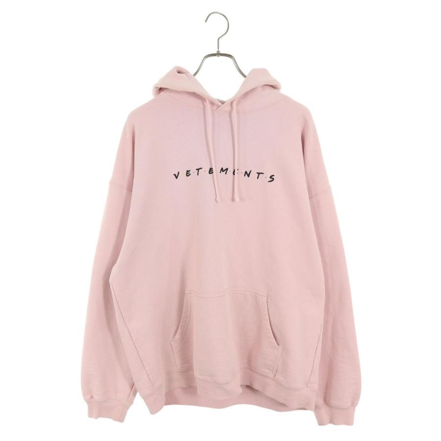 ヴェトモン サイズ:S  21SS  UE51TR350W フレンドリーロゴ刺繍パーカー 中古 SB01 VETEMENTS ヴェトモン サイズ:S 21SS UE51TR350W フレンドリーロゴ刺繍