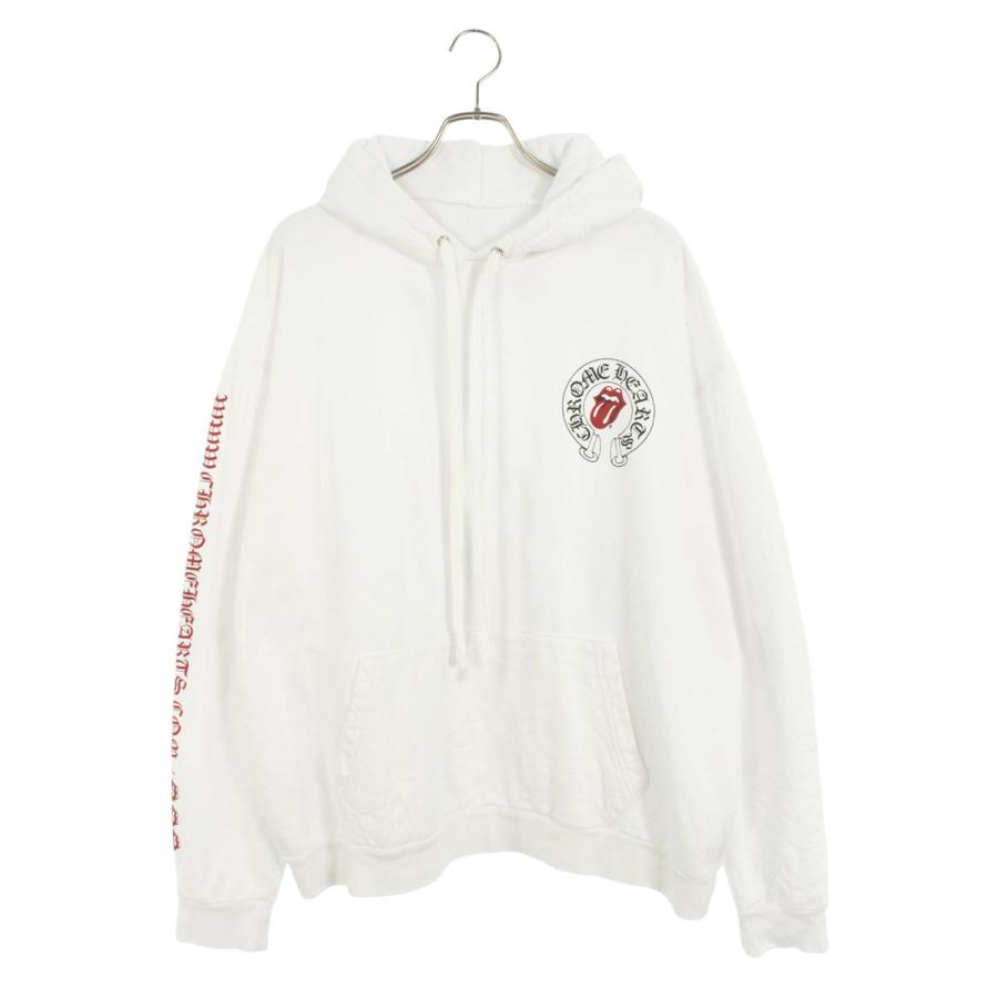 クロムハーツ サイズ:XL  SWTSHRT PLVR ローリングストーンズプリントプルオーバーパーカー 中古 OK15 CHROME HEARTS（クロムハーツ） サイズ:XL SWTSHRT PLVR ローリング
