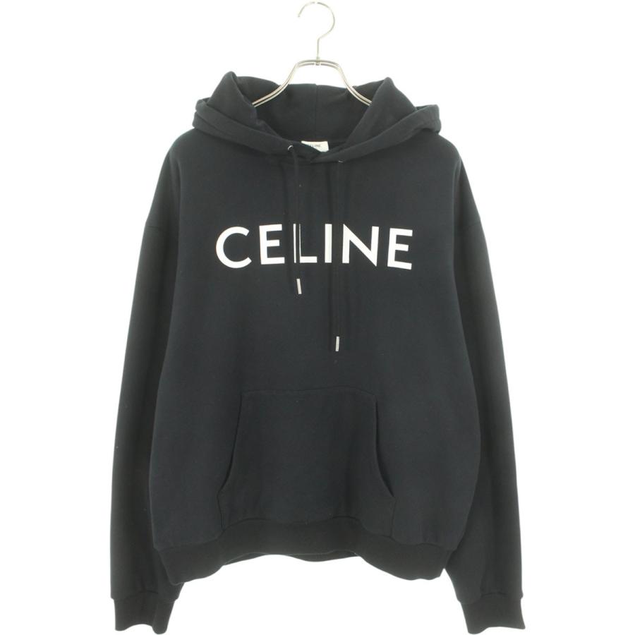セリーヌ 2Y321670Q クラシックロゴルーズプルオーバーパーカー メンズ