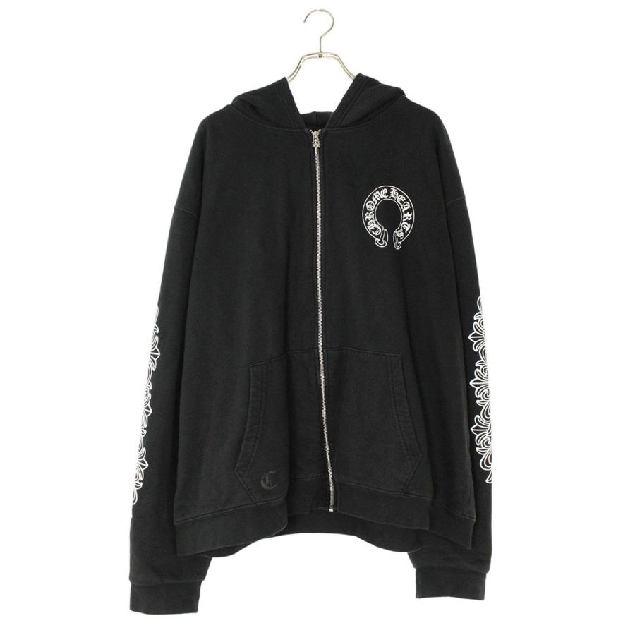 CHROME HEARTS クロムハーツ パーカー サイズ:XL 裏地サーマルジップ 