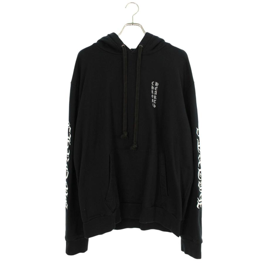 クロムハーツ サイズ:L  SWTSHRT PLV アームロゴプリントプルオーバーパーカー 中古 GZ11 CHROME HEARTS（クロムハーツ） サイズ:L SWTSHRT PLV アームロゴ