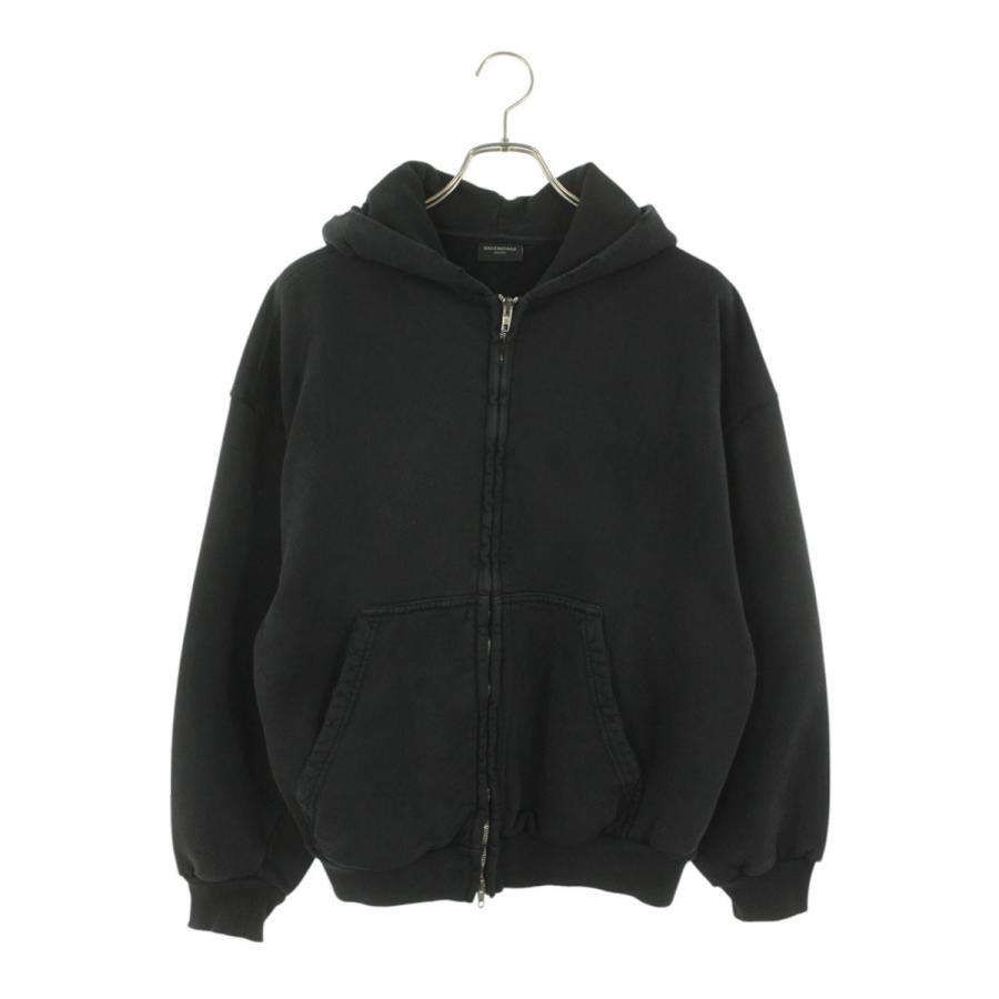 バレンシアガ　BALENCIAGA ロング丈　パーカー　ブラック　黒 楽天市場】バレンシアガ パーカー フーディー ブラック シルバー